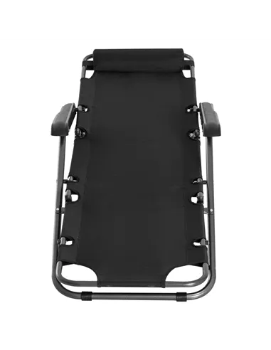 Outsunny 2 in 1 Folding Sun Lounger Reclining Garden Chair Set of 2 with 2-Level Adjustable Backrest, Outdoor Zero Gravity Recli