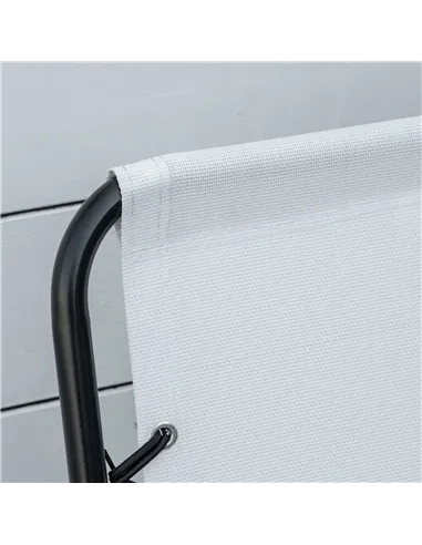 Outsunny  Pieces Patio Folding Chair Set, Outdoor Portable Loungers for Camping Pool Beach Deck, Lawn Chairs with Armrest Steel 