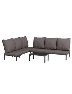 Outsunny Three-Piece Aluminium Lounger Set, with Reclining Backs