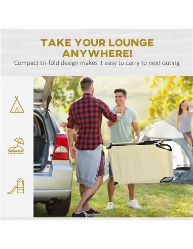 Outsunny Outdoor Folding Sun Lounger Set of 2 with Face Hole, 4 Level Adjustable Backrest Reclining Garden Lounger, Garden Recli