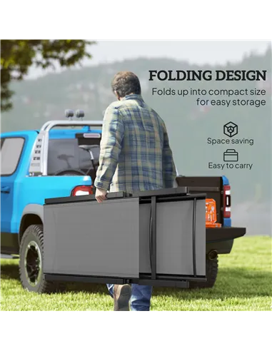 Outsunny Folding Sun Lounger Set of 2, 5-Position Adjustable Reclining Garden Loungers, Garden Chaise Lounge Sunbed Recliner Cha