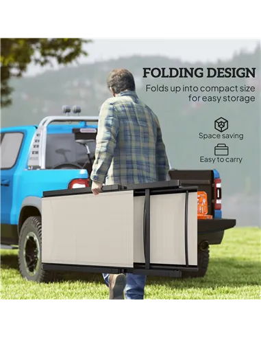 Outsunny Folding Sun Lounger Set of 2, 5-Position Adjustable Reclining Garden Loungers, Garden Chaise Lounge Sunbed Recliner Cha