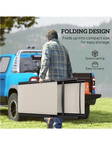 Outsunny Folding Sun Lounger Set of 2, 5-Position Adjustable Reclining Garden Loungers, Garden Chaise Lounge Sunbed Recliner Cha