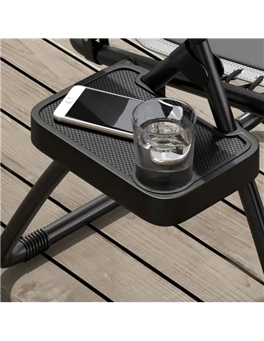 Outsunny Zero Gravity Lounger Chair Set of 2, Folding Reclining Patio Chair with Padded Seat, Cup Holder, Soft Cushion and Headr