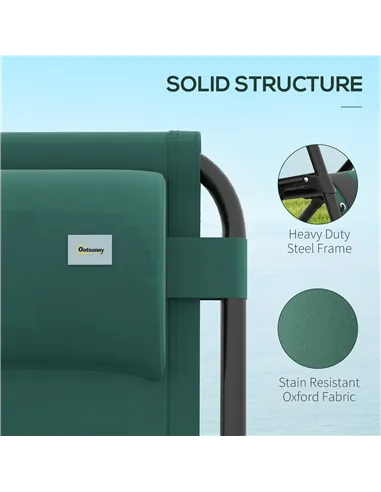 Outsunny Zero Gravity Lounger Chair Set of 2, Folding Reclining Patio Chair with Padded Seat, Cup Holder, Soft Cushion and Headr