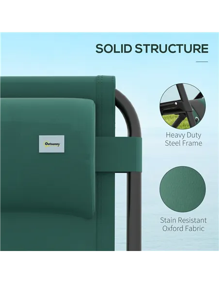 Outsunny Zero Gravity Lounger Chair, Folding Reclining Patio Chair with Padded Seat, Cup Holder, Soft Cushion and Headrest for P