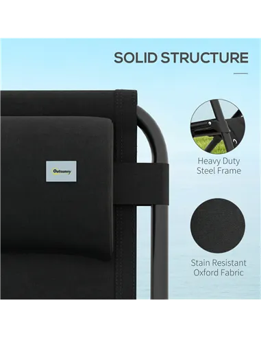 Outsunny Zero Gravity Lounger Chair, Folding Reclining Patio Chair with Padded Seat, Cup Holder, Soft Cushion and Headrest for P
