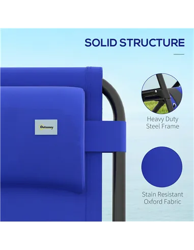 Outsunny Zero Gravity Lounger Chair, Folding Reclining Patio Chair with Padded Seat, Cup Holder, Soft Cushion and Headrest for P