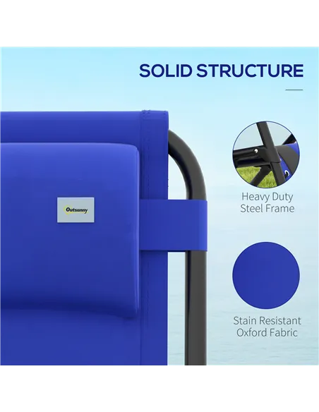 Outsunny Zero Gravity Lounger Chair, Folding Reclining Patio Chair with Padded Seat, Cup Holder, Soft Cushion and Headrest for P