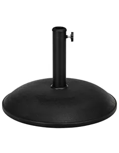 Outsunny Heavy Duty Cement Parasol Base 20kg Round Patio Umbrella Stand Garden Outdoor Shade Holder for Dia. 35mm/38mm/48mm Pole