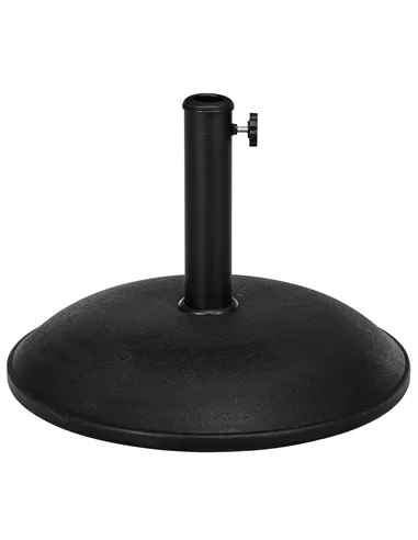Outsunny Heavy Duty Cement Parasol Base 20kg Round Patio Umbrella Stand Garden Outdoor Shade Holder for Dia. 35mm/38mm/48mm Pole