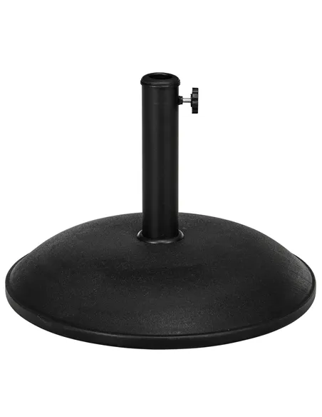 Outsunny Heavy Duty Cement Parasol Base 20kg Round Patio Umbrella Stand Garden Outdoor Shade Holder for Dia. 35mm/38mm/48mm Pole