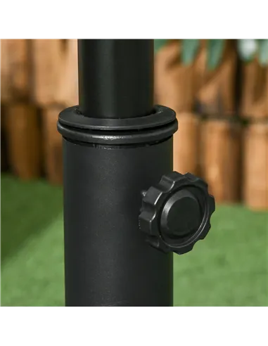 Outsunny Heavy Duty Cement Parasol Base 20kg Round Patio Umbrella Stand Garden Outdoor Shade Holder for Dia. 35mm/38mm/48mm Pole