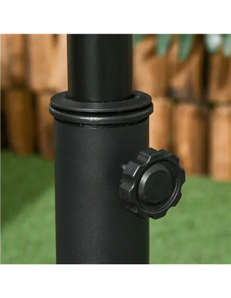 Outsunny Heavy Duty Cement Parasol Base 20kg Round Patio Umbrella Stand Garden Outdoor Shade Holder for Dia. 35mm/38mm/48mm Pole