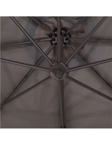 Outsunny 3m Cantilever Aluminium Frame Outdoor Garden Parasol Grey