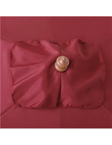 Outsunny 2m x 1.5m Garden Parasol Umbrella with Tilting Sunshade Canopy, Outdoor Market Table Umbrella with Wood and Bamboo Fram