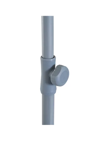 Outsunny 2.2m Beach Umbrella, Portable Parasol with Tilting Function, Outdoor Sunshade Shelter with 8 Ribs for Garden, Pool and 