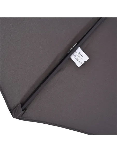 Outsunny 4.6m Garden Parasol Double-Sided Sun Umbrella Patio Market Shelter Canopy Shade Outdoor Grey
