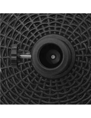 Outsunny 22.7kg Resin Patio Parasol Base Umbrella Stand Weight Deck Garden Sunshade Holder Round w/ Wheels Brakes Outdoor