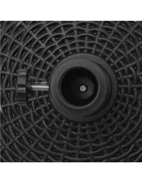 Outsunny 22.7kg Resin Patio Parasol Base Umbrella Stand Weight Deck Garden Sunshade Holder Round w/ Wheels Brakes Outdoor