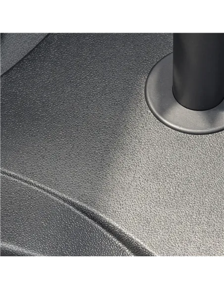 Outsunny 20kg Square Parasol Base Outdoor Garden Cement Umbrella Weight Stand Holder, Fits Φ32mm,Φ38mm,Φ48mm Pole - Black