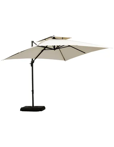 Outsunny Steel Frame Outdoor Roma Cantilever Umbrella