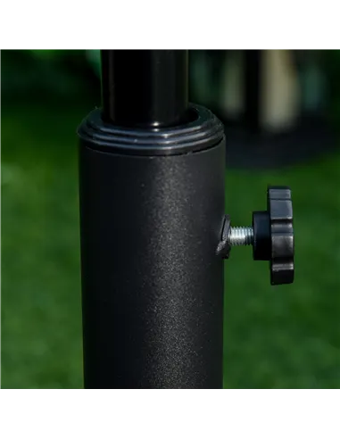 Outsunny 13kg Round Umbrella Base Outdoor Parasol Base Weight Stand Holder for Outdoor Garden Bronze Tone