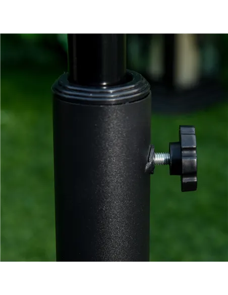 Outsunny 13kg Round Umbrella Base Outdoor Parasol Base Weight Stand Holder for Outdoor Garden Bronze Tone