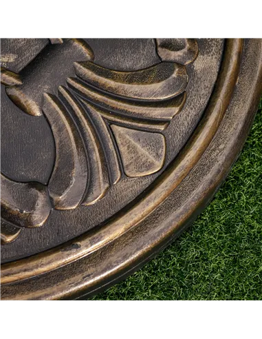 Outsunny 13kg Round Umbrella Base Outdoor Parasol Base Weight Stand Holder for Outdoor Garden Bronze Tone