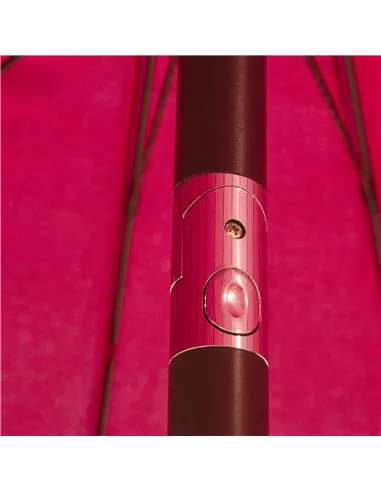 Outsunny 2.5m Shanghai Garden Parasol Umbrella with Crank & Tilt, Adjustable Outdoor Sun Shade, Red