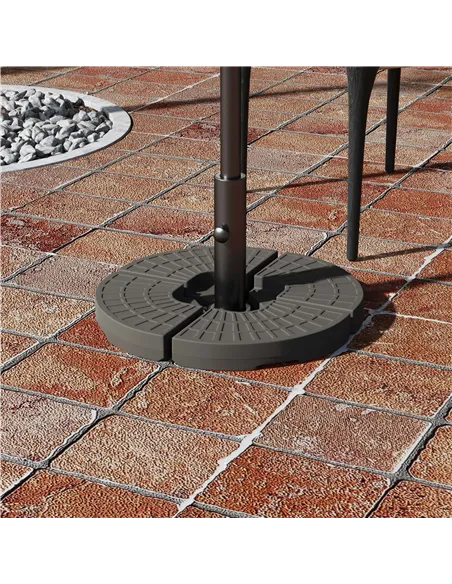 Outsunny Set of 4 Fillable Parasol Weights - 100kg