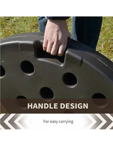 Outsunny Set of 4 Fillable Parasol Weights - 100kg