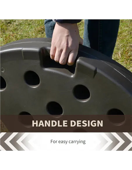 Outsunny Set of 4 Fillable Parasol Weights - 100kg