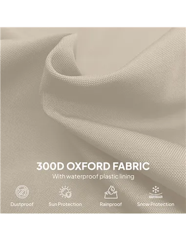 Outsunny Parasol Cover, 600D Oxford Cantilever Umbrella Cover Fit for 2-4m Parasol, Banana Umbrella Protector with Zipper for Ou