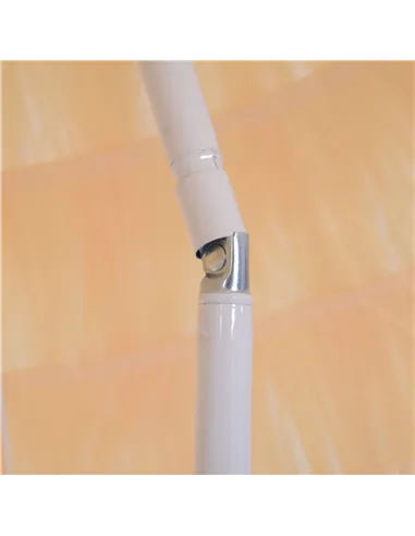 Outsunny 1.6m Patio Garden Hawaii Beach Sun Umbrella Sunshade Hawaiian Folding Tilting Crank Parasol (Wheat)