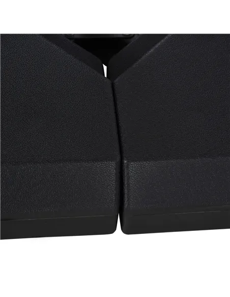 Outsunny 4PCs Fillable Parasol Base Weights with Steel Cross Base Garden Umbrella Stand 60L Water or 72kg Sand Filled Weights Pl