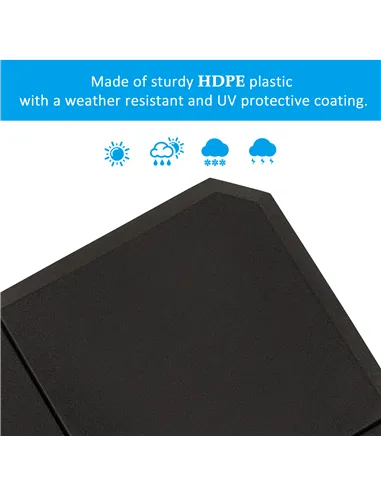 Outsunny Set of 4 Parasol Base Stand Weights for Cantilever Parasols, Water and Sand Filled, Up to 120kg, Black