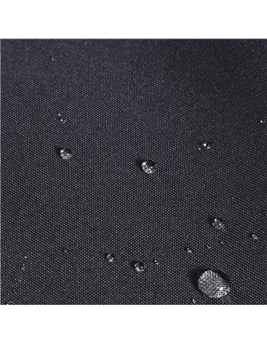 Outsunny 2.5m Wood Garden Parasol Sun Shade Patio Outdoor Wooden Umbrella Canopy Black