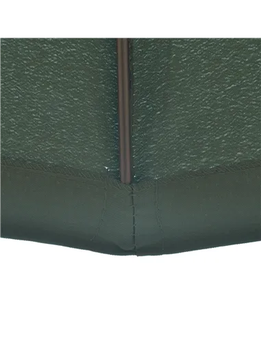 Outsunny 2.5m Shanghai Garden Parasol Umbrella with Crank & Tilt, Adjustable Outdoor Sun Shade, Green