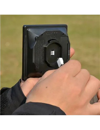 Outsunny 2.7m Garden Parasol Sun Umbrella w/ LED Solar Light Angled Canopy Blue