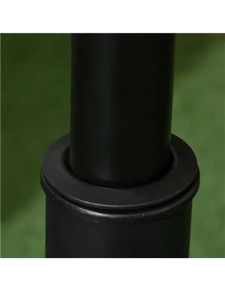 Outsunny 25 kg Parasol Base, Heavy Duty Concrete Patio Umbrella Stand with Adjustable Knob, 49 cm Round Garden Parasol Holder fo