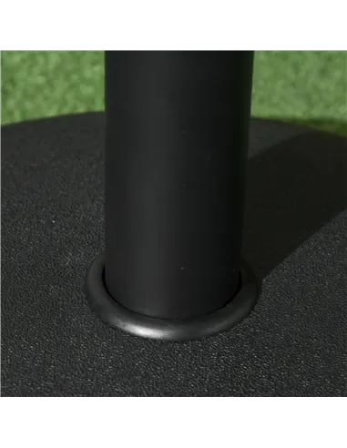 Outsunny 25 kg Parasol Base, Heavy Duty Concrete Patio Umbrella Stand with Adjustable Knob, 49 cm Round Garden Parasol Holder fo