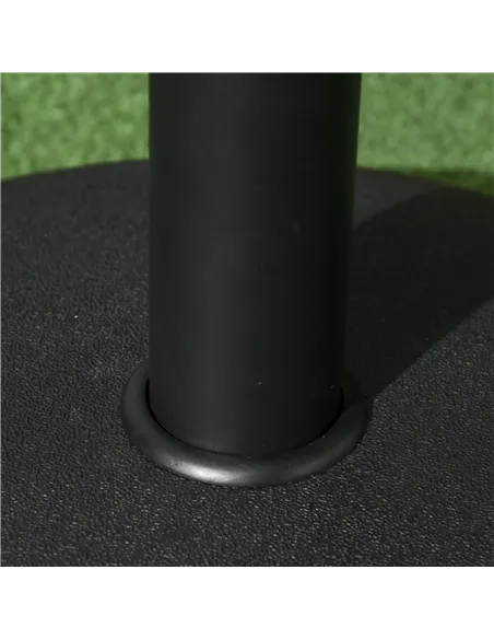 Outsunny 25 kg Parasol Base, Heavy Duty Concrete Patio Umbrella Stand with Adjustable Knob, 49 cm Round Garden Parasol Holder fo