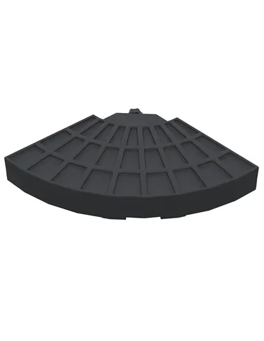 Outsunny 4 PCs 70KG Portable Round Parasol Base Umbrella Cross Stand Weights Holder Sand or Water Filled Outdoor Garden Patio