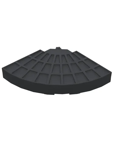 Outsunny 4 PCs 70KG Portable Round Parasol Base Umbrella Cross Stand Weights Holder Sand or Water Filled Outdoor Garden Patio