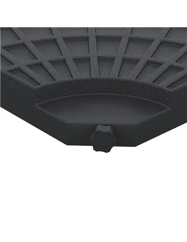 Outsunny 4 PCs 70KG Portable Round Parasol Base Umbrella Cross Stand Weights Holder Sand or Water Filled Outdoor Garden Patio