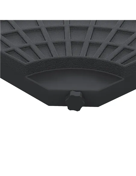 Outsunny 4 PCs 70KG Portable Round Parasol Base Umbrella Cross Stand Weights Holder Sand or Water Filled Outdoor Garden Patio