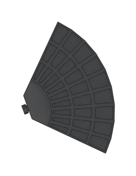 Outsunny 4 PCs 70KG Portable Round Parasol Base Umbrella Cross Stand Weights Holder Sand or Water Filled Outdoor Garden Patio