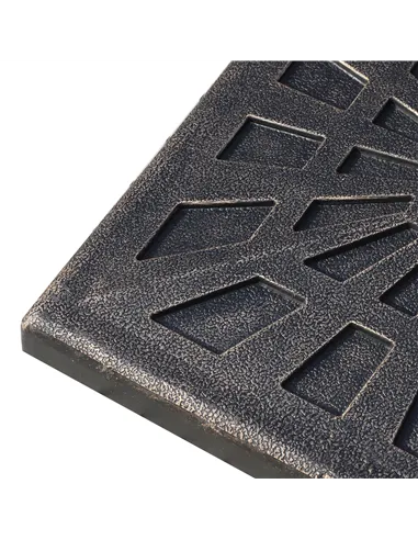 Outsunny 15kg Resin Durable Patterned Colophony Garden Patio Square Umbrella Stand Base Stand Bronze