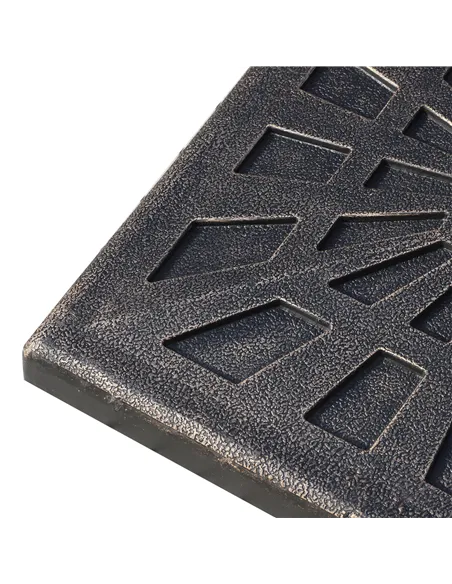 Outsunny 15kg Resin Durable Patterned Colophony Garden Patio Square Umbrella Stand Base Stand Bronze